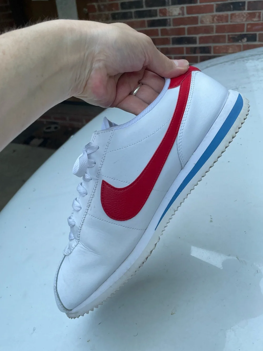 Nike Cortez White Sneakers Size 12.5 Men’s